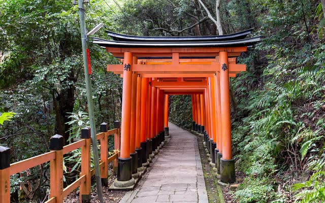 A temple gate in Kyoto